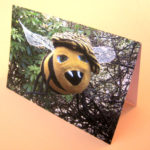 Knitted Bee Greeting Card