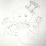 Knitting Octopus sketch