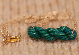 Mini Skein of Yarn Necklace