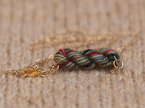 English Countryside - Skein of Yarn Necklace