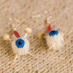 Eyeball Knitting Earrings Eyeball Knitting Earrings