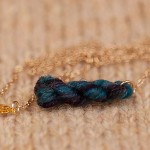 Midnight Blues - Skein of Yarn Necklace