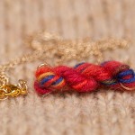 Rainbow Reds - Skein of Yarn Necklace