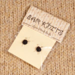 Ear Knits Studs Packaging yarn and knitting needles post earrings