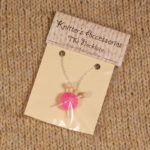 Knitting Necklace Packaging Knitting Needles and Yarn Ball necklace