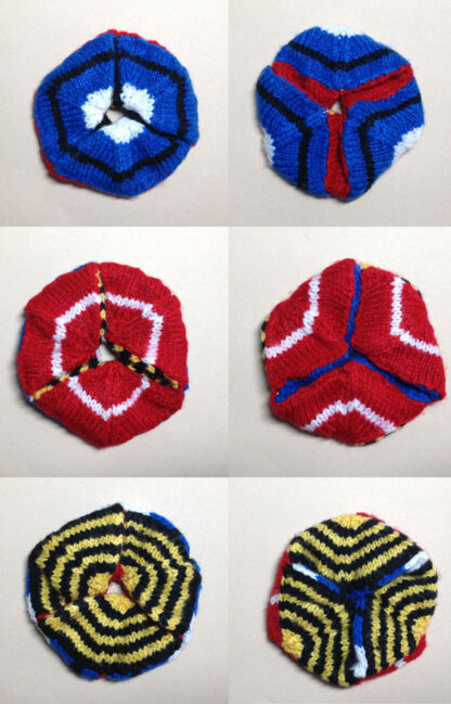 Knitted Hexaflexagon