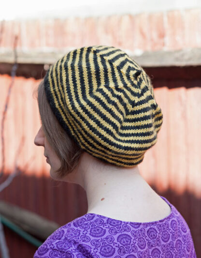 Striped Beret Knitting Pattern