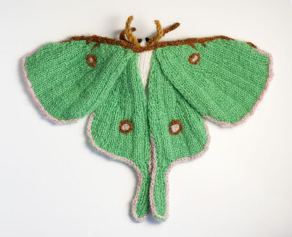 Knitted Luna Moth (Actias luna)