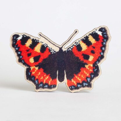 small tortoiseshell butterfly brooch
